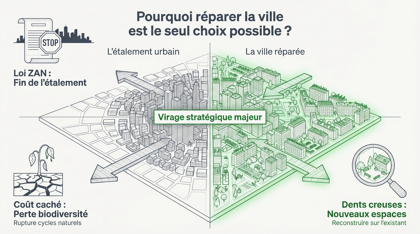 Réparer la ville et impact de la loi ZAN