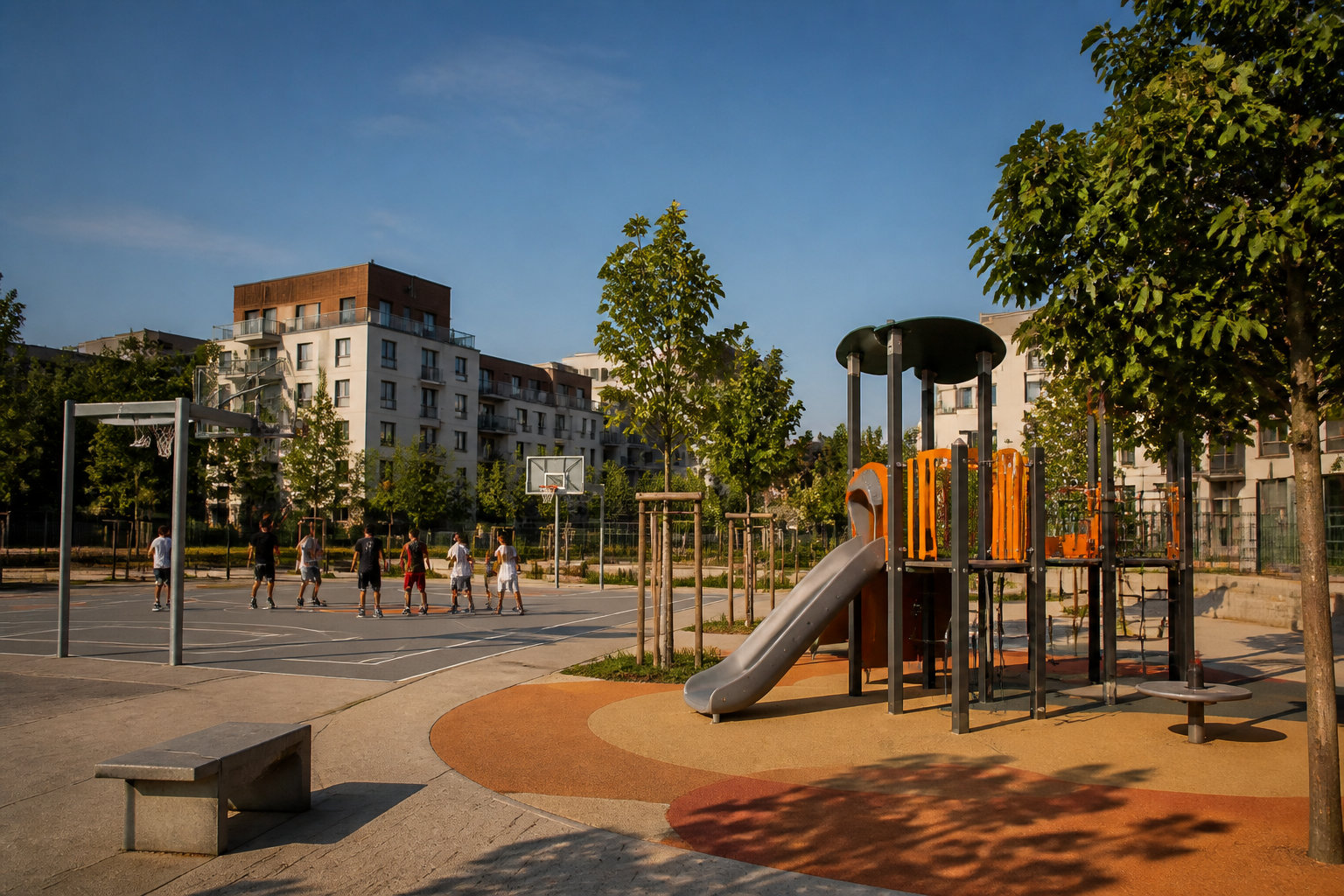 Équipements sportifs et espaces de détente pour tous